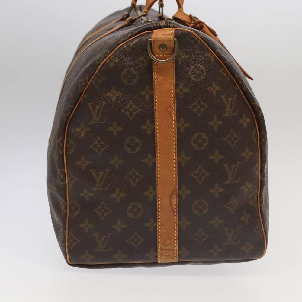 LOUIS VUITTON Monogram Keepall Bandouliere 55 Boston Bag M41414 LV Auth 95812 - Picture 4 of 16